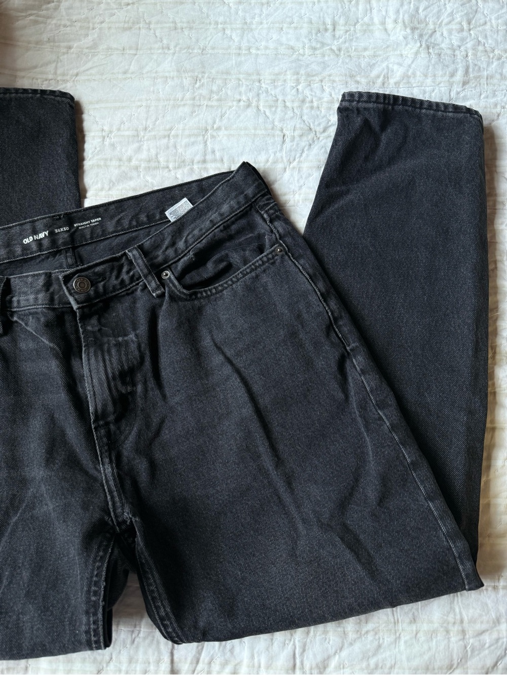 Old Navy Men's Black Slim-Straight Jeans